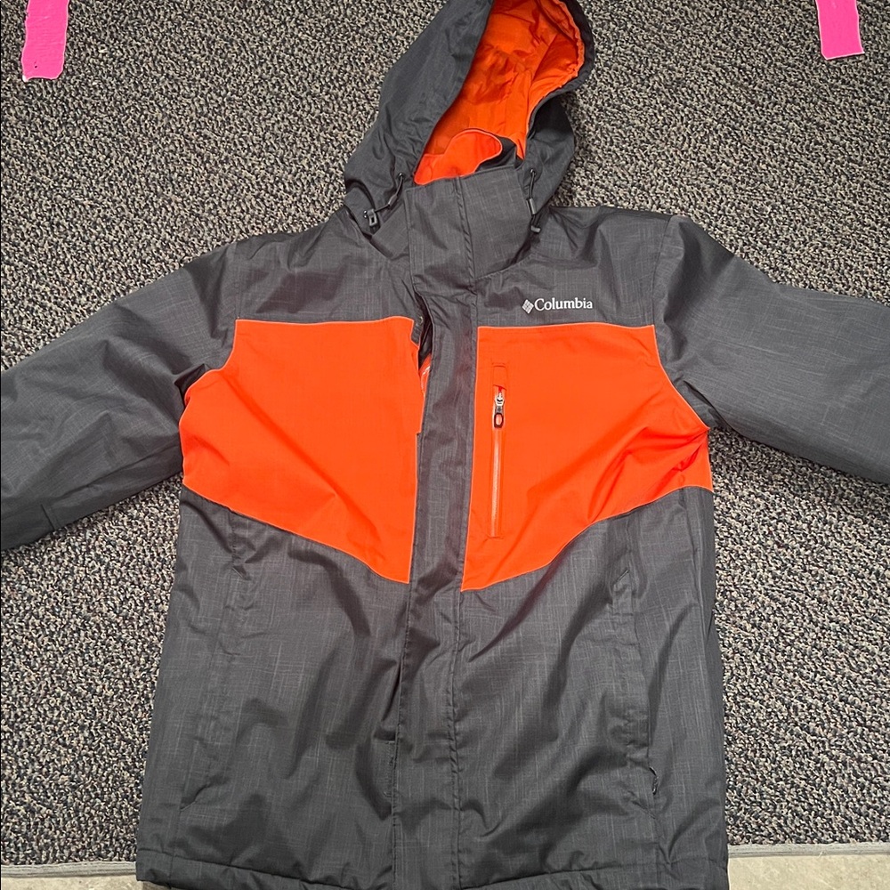 Columbia Men’s Cold Weather Jacket in Black and Orange